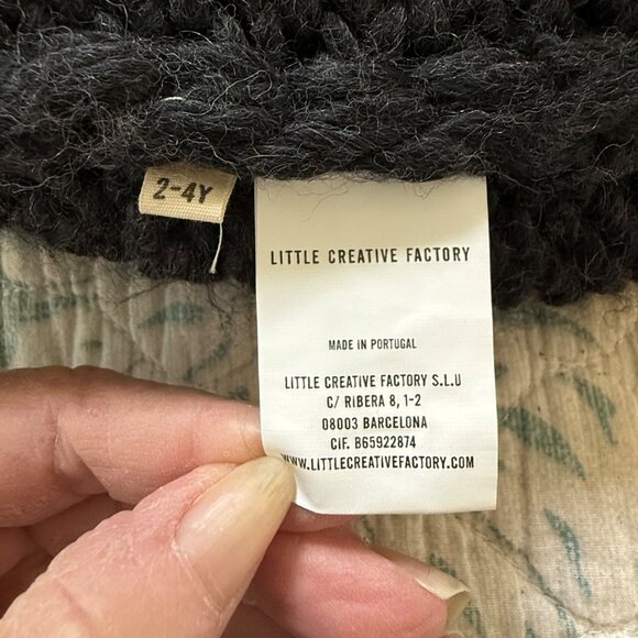 Little Creative Factory Knit Gary Wool Hooded Cardigan 2-4Y - Picture 5 of 6